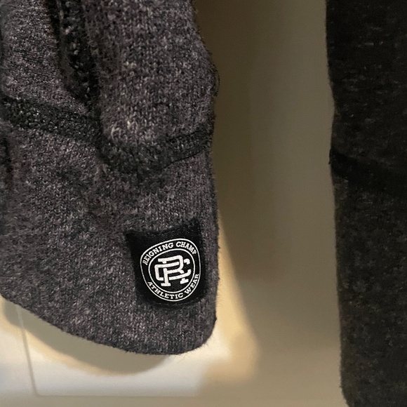 Reigning Champ Heathered Grey Hooded Hoodie -Small - Picture 4 of 11